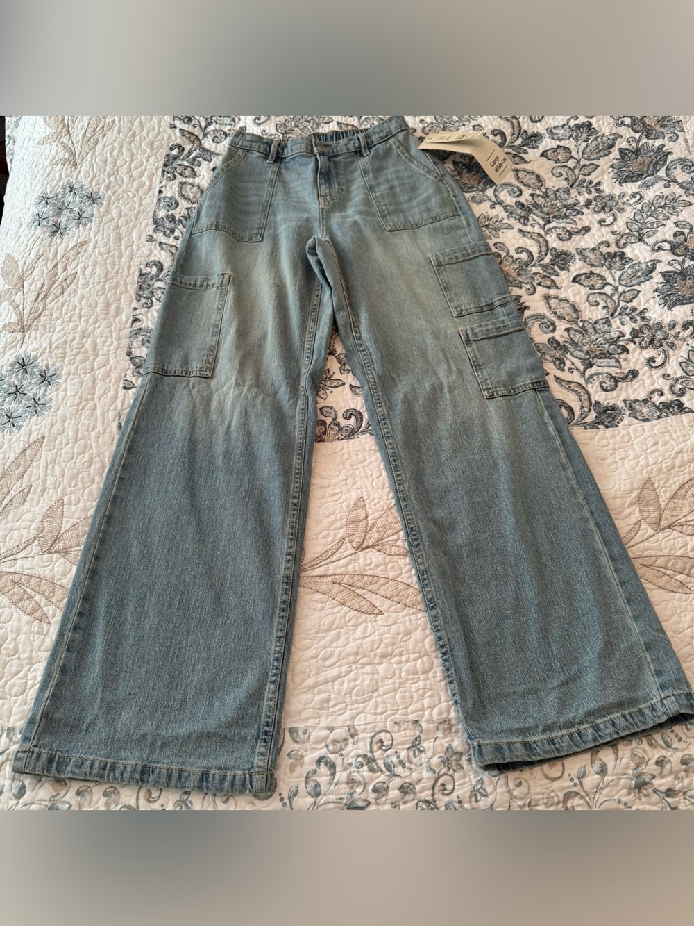 No Boundaries cargo wide leg jeans size XS
